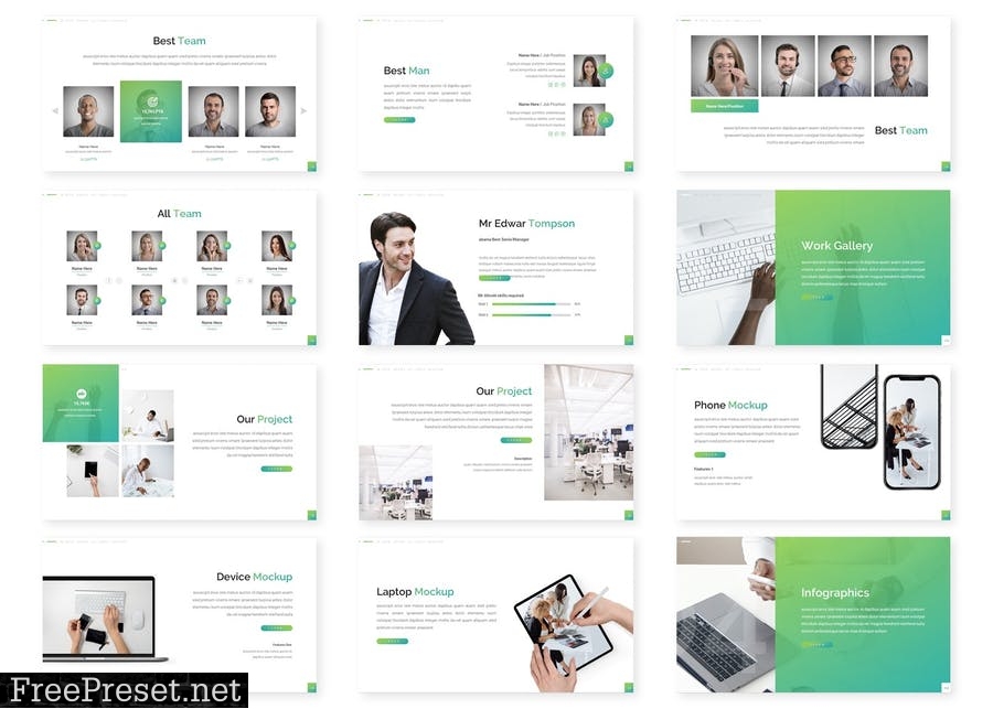 Abama - Business Powerpoint Template