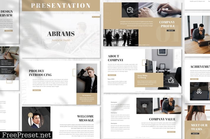 Abrams - Business Prensentation Template K9UE7XW