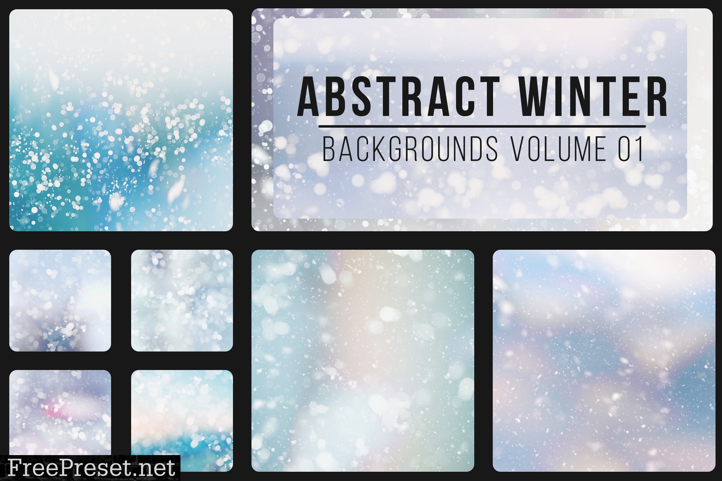 Abstract Winter Backgrounds Vol. 01 6793599