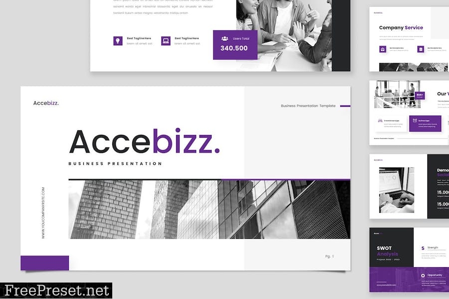 Accebizz - Business Powerpoint Template 9RWXVPW