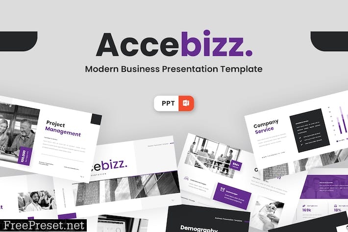 Accebizz - Business Powerpoint Template 9RWXVPW