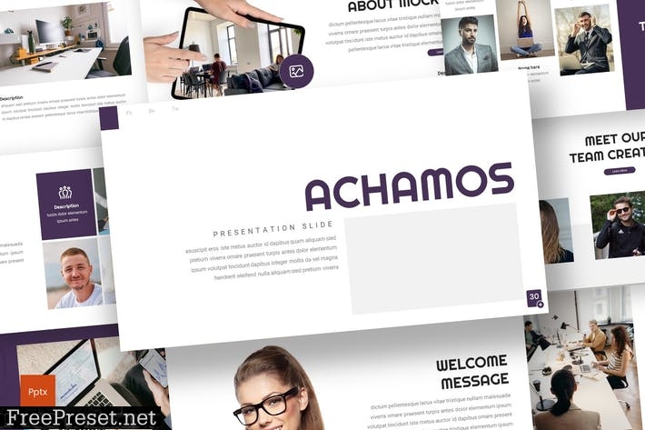 Achamos - Business Powerpoint Template PU88L5B