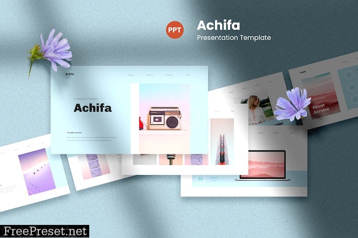 Achifa - Pastel PowerPoint Template 9S368JN