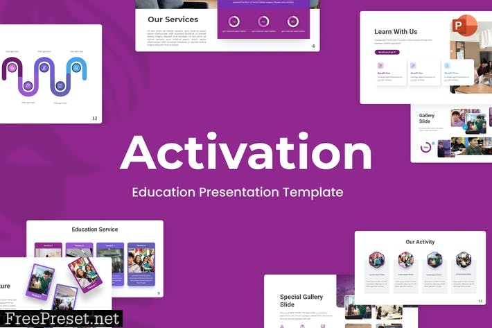 Activation Education PowerPoint Template GFMXXPZ