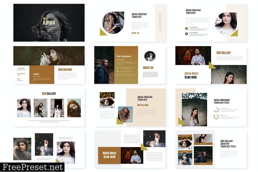 Adiva - Presentation Template GVT78TC