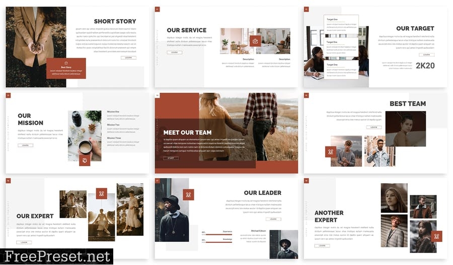 Adore - Business Prensentation Template EWKXM4Y