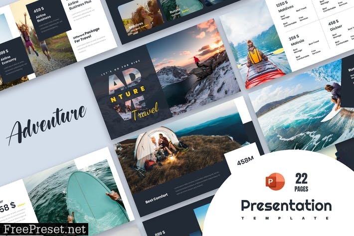 Adventure PowerPoint Presentation Template EEWUEYW