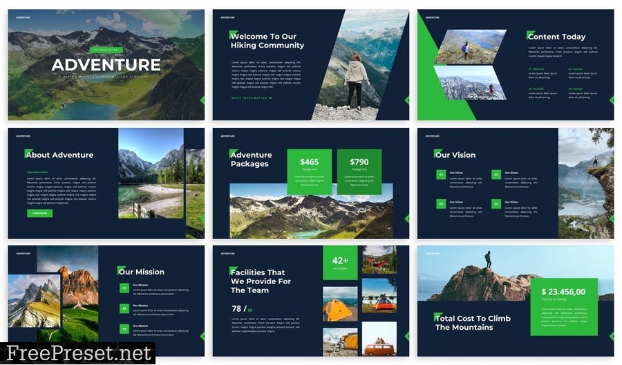 Adventure - Powerpoint Presentation Template XY3TE5L