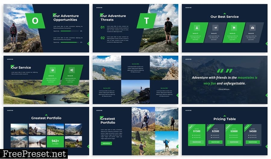 Adventure - Powerpoint Presentation Template XY3TE5L