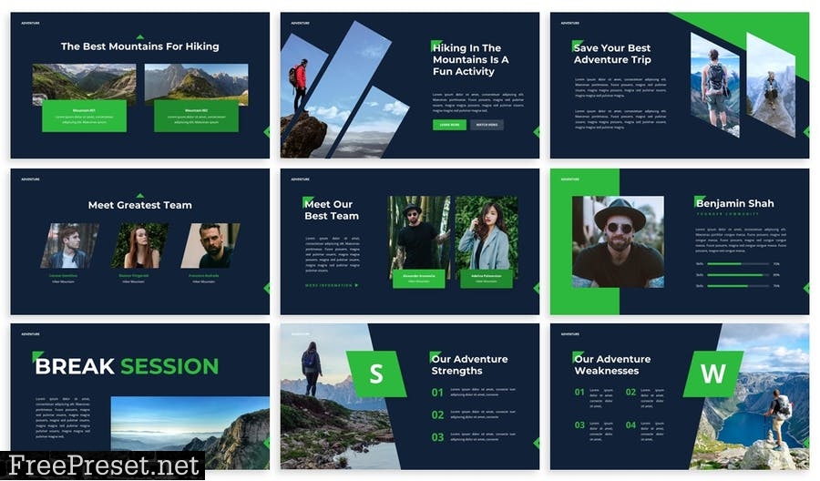 Adventure - Powerpoint Presentation Template XY3TE5L