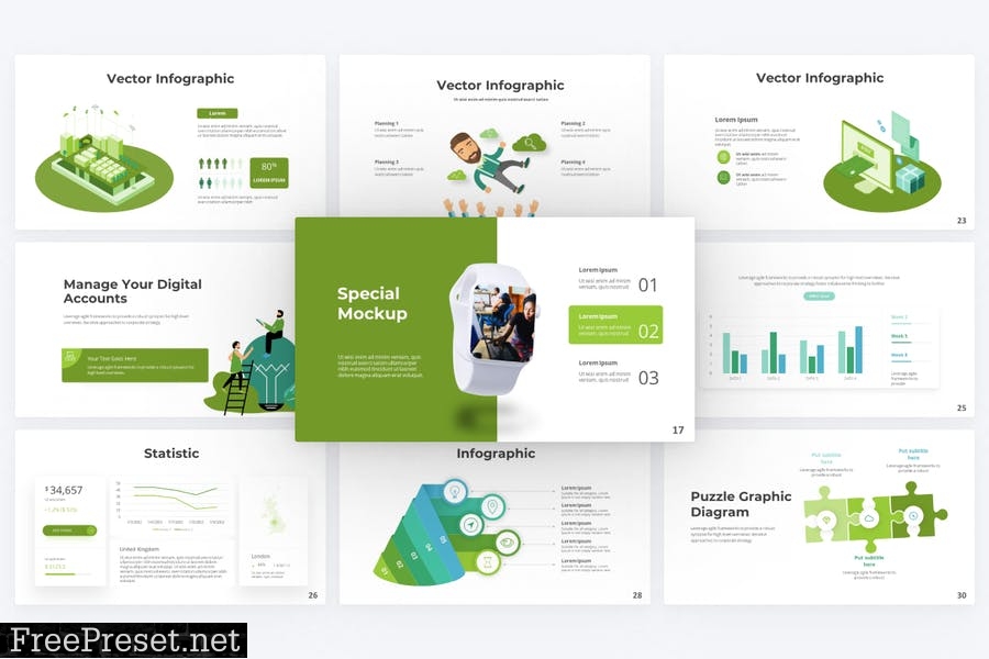 Advertise Business PowerPoint Template WK23UPL