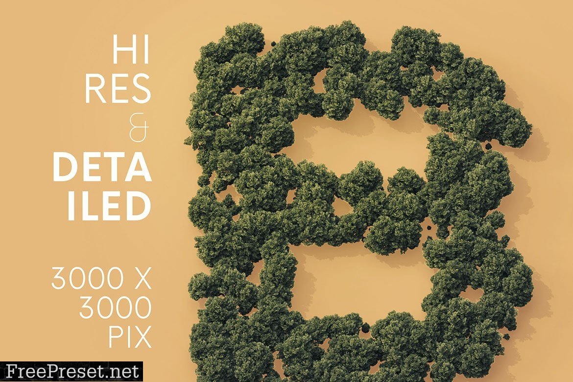 Aerial Forest - 3D Lettering 6724309