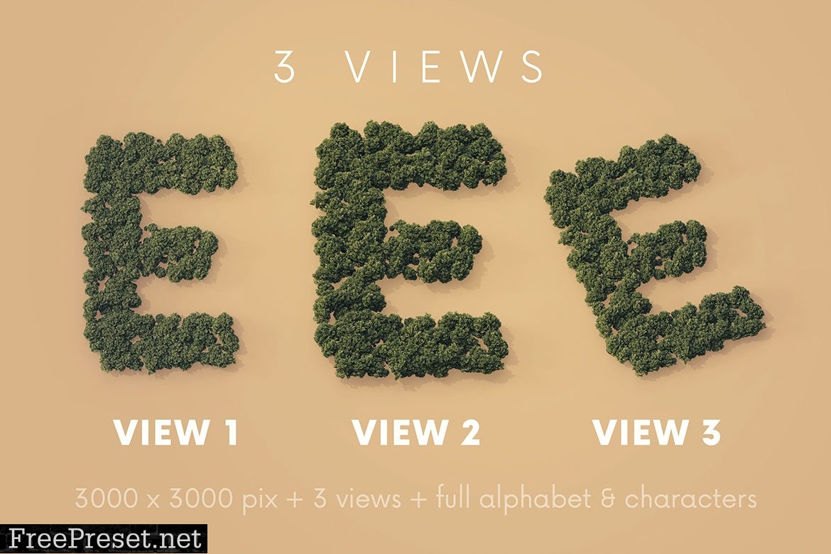 Aerial Forest - 3D Lettering 6724309