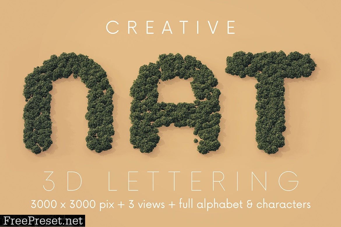 Aerial Forest - 3D Lettering 6724309