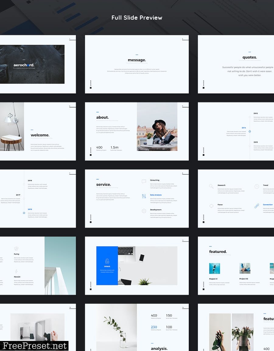 AEROCHORD Minimal & Business Template (Google) KJVRTWU