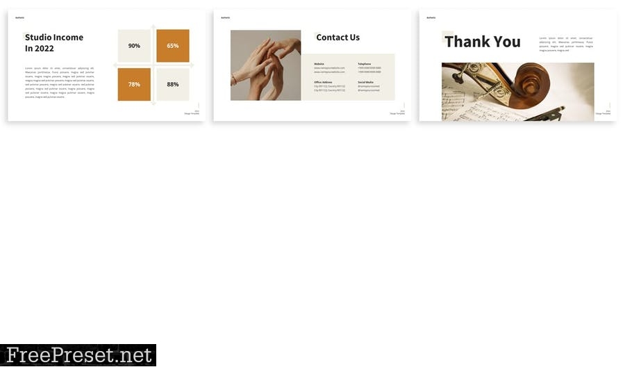 Aesthetic - Powerpoint Presentation Template F6EPUH4