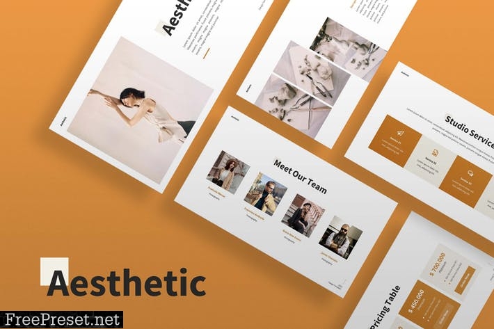 Aesthetic - Powerpoint Presentation Template F6EPUH4