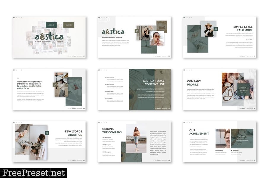 Aestica - Presentation Template STBJL9U