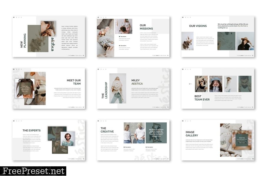 Aestica - Presentation Template STBJL9U