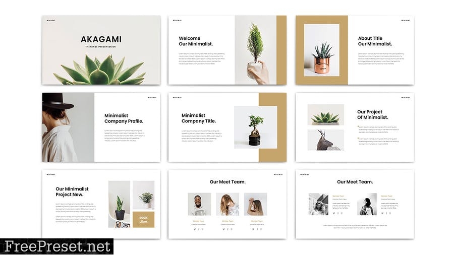 AKAGAMI - Powerpoint Template MLUW3PD