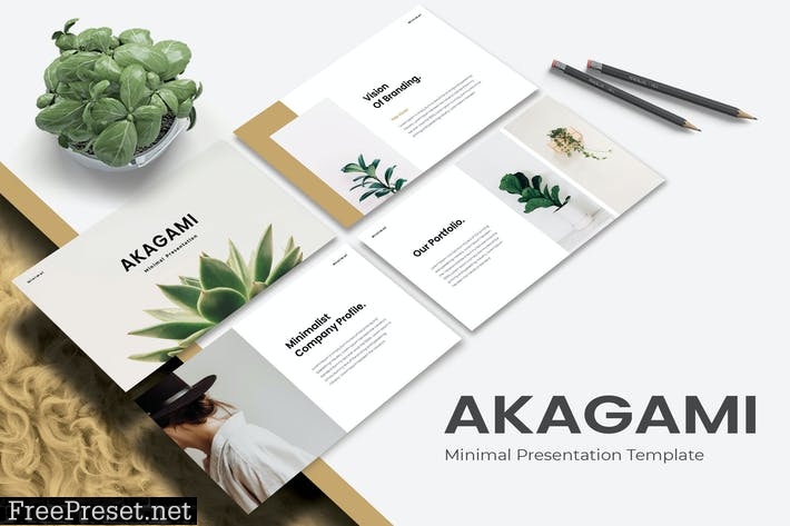 AKAGAMI - Powerpoint Template MLUW3PD