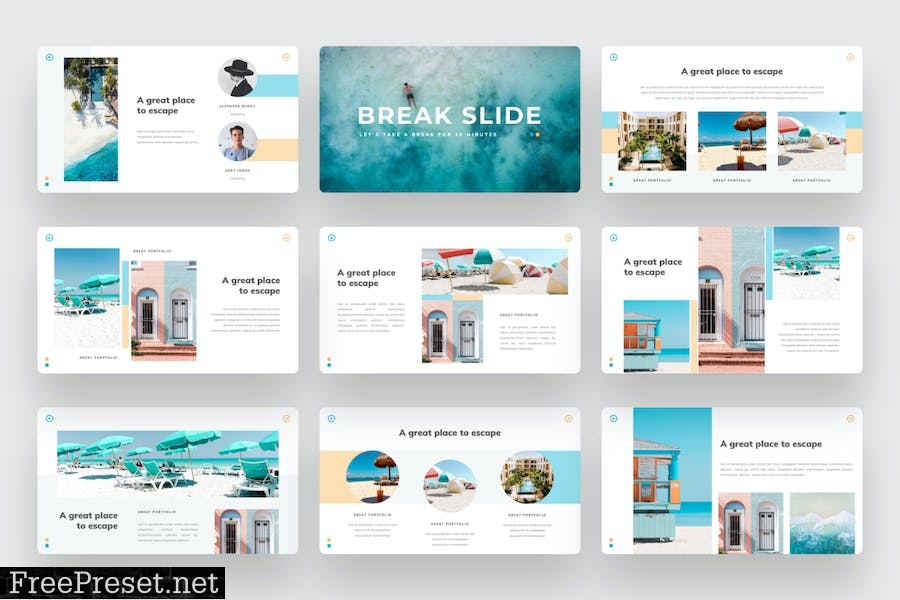 Allure - Tours & Travel PowerPoint Template LJK45WQ