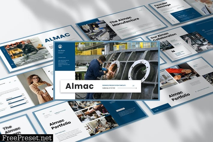 Almac - Business Presentation PowerPoint Template W824KMM