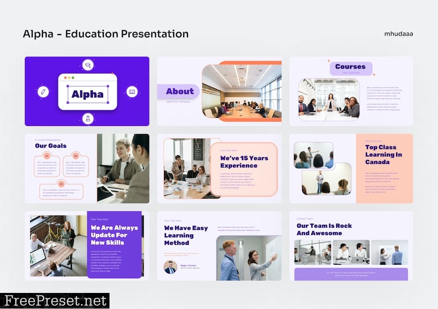 Alpha - Education PowerPoint Presentation NHLJZFR