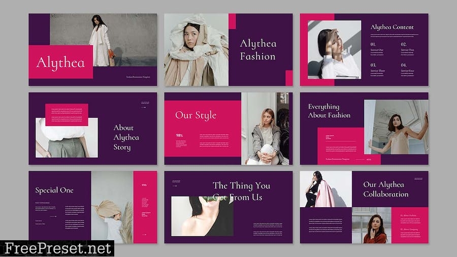 Alythea - Presentation PowerPoint Template 34P6SS7