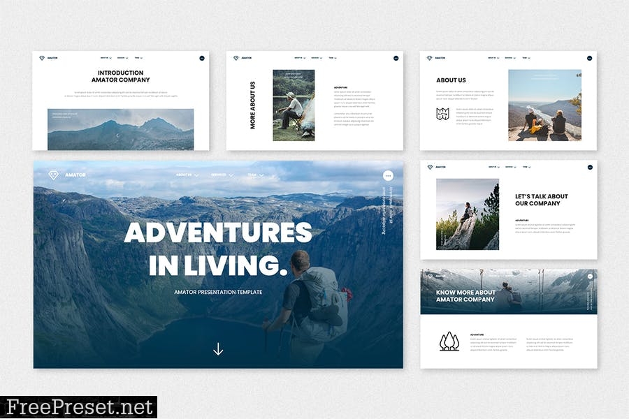 Amator - Adventure PowerPoint Template ENZ84ME