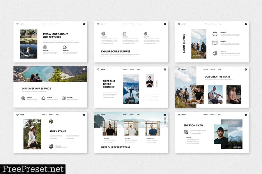 Amator - Adventure PowerPoint Template ENZ84ME