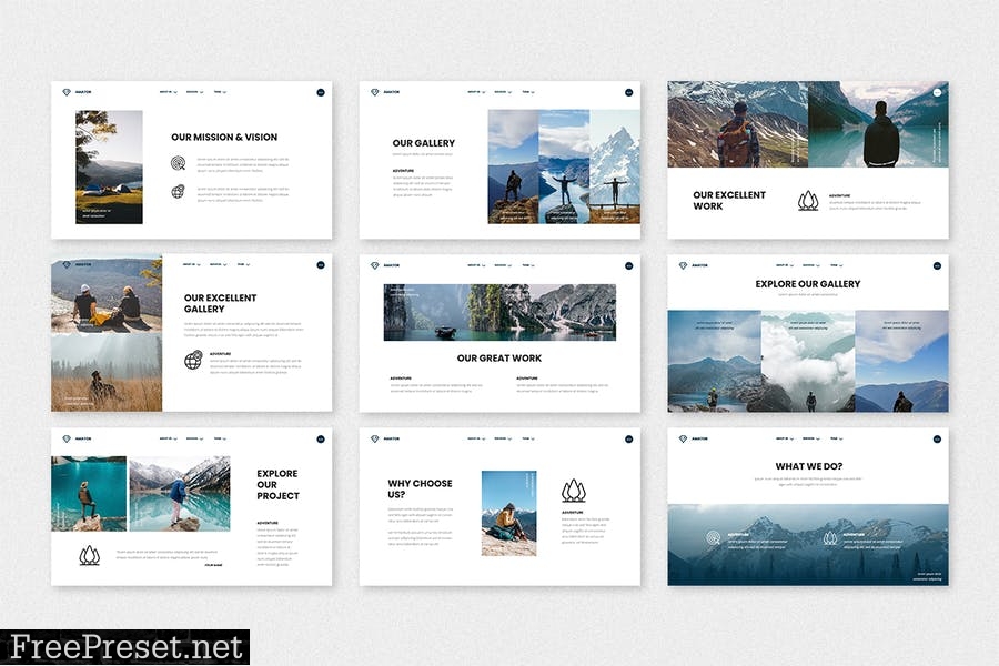 Amator - Adventure PowerPoint Template ENZ84ME