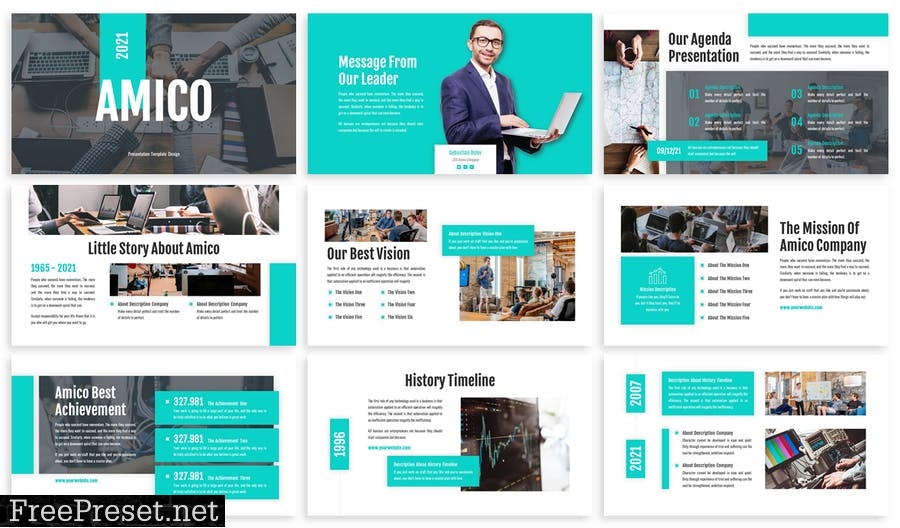 Amico - Business Template Prensentation H7APPZQ