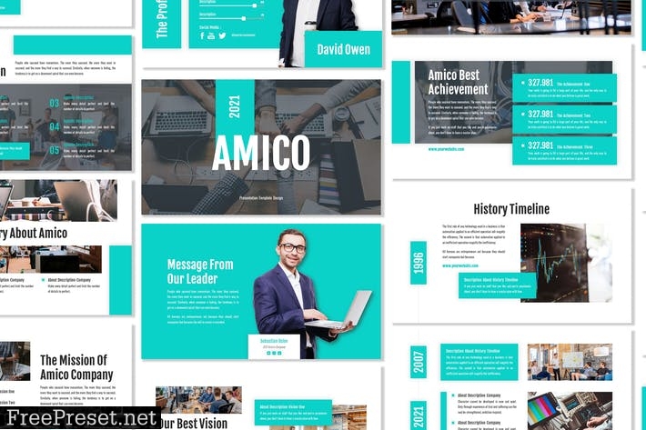 Amico - Business Template Prensentation H7APPZQ