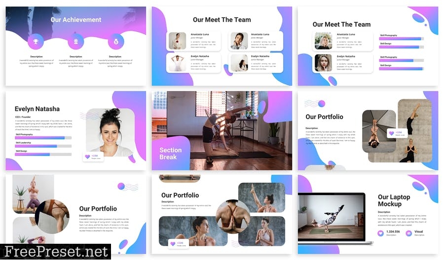 Amo - Yoga Presentation Template BSCDW6Z