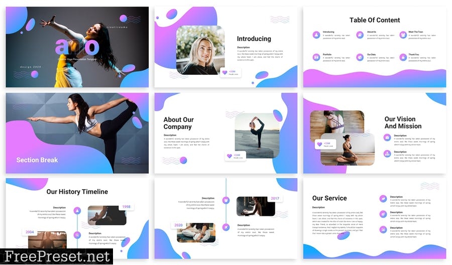 Amo - Yoga Presentation Template BSCDW6Z