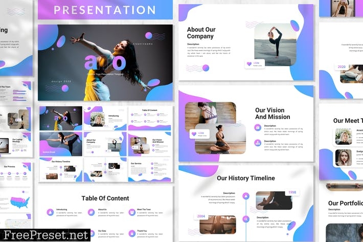 Amo - Yoga Presentation Template BSCDW6Z