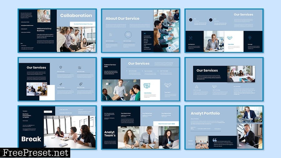 Analyt - Business Presentation PowerPoint Template MPW8U26