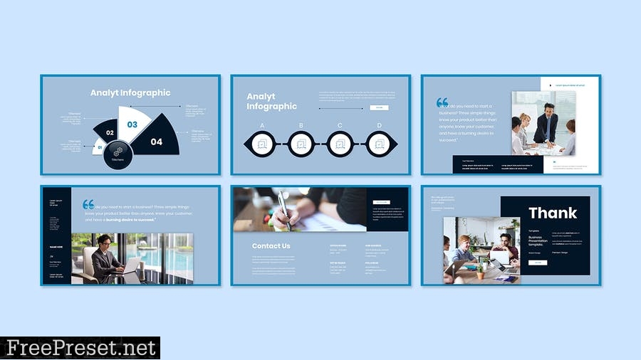 Analyt - Business Presentation PowerPoint Template MPW8U26