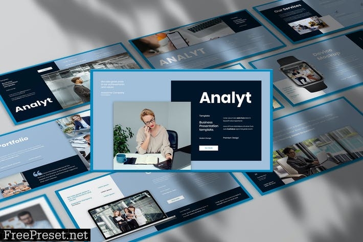 Analyt - Business Presentation PowerPoint Template MPW8U26