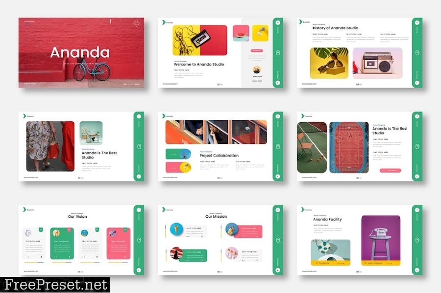 Ananda – Business PowerPoint Template 3XUT87Q