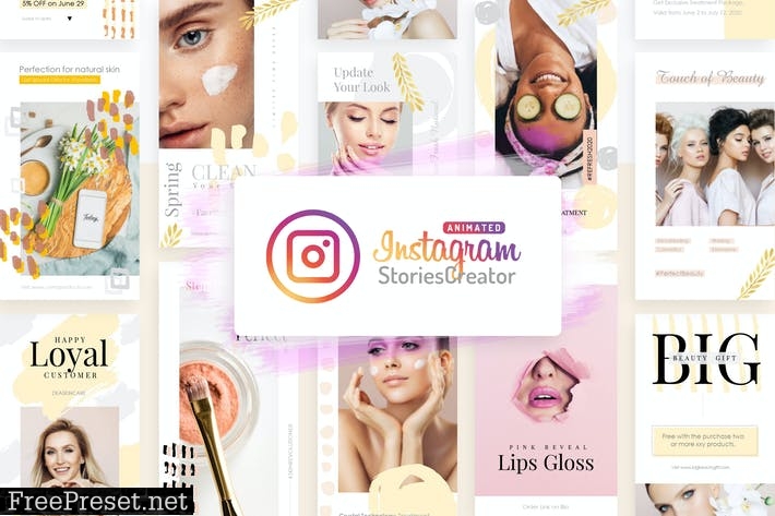 Animated Instagram Stories Creator - Powerpoint V1 R9BKXT