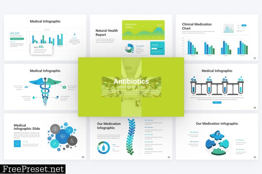 Antibiotics Medical PowerPoint Template XQ3QN2H