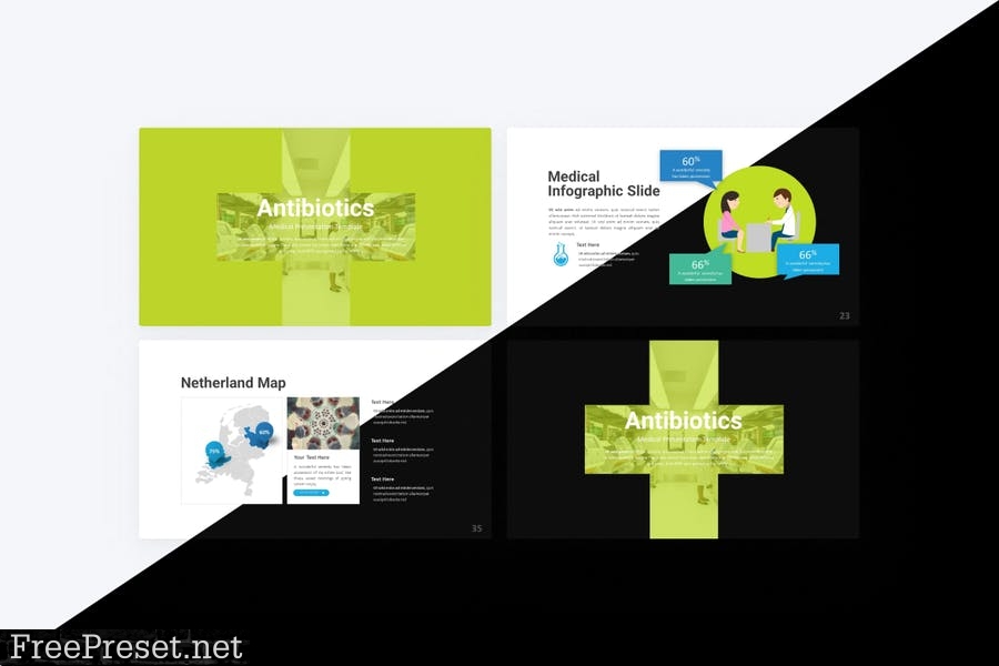 Antibiotics Medical PowerPoint Template XQ3QN2H