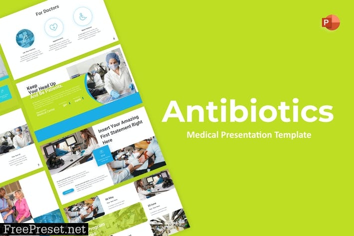 Antibiotics Medical PowerPoint Template XQ3QN2H