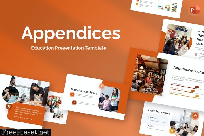 Appendices Brown Modern Education PowerPoint 7U6LE9P