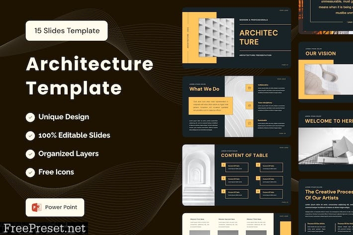 Architecture Presentation Template - Powerpoint 2YXUP3U