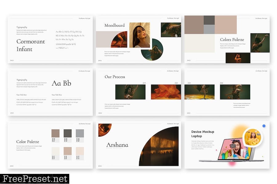 Arshana - Brand Guideline Powerpoint Template Z35AZWY