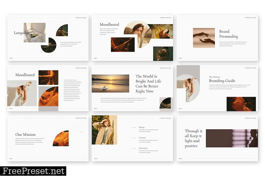 Arshana - Brand Guideline Powerpoint Template Z35AZWY