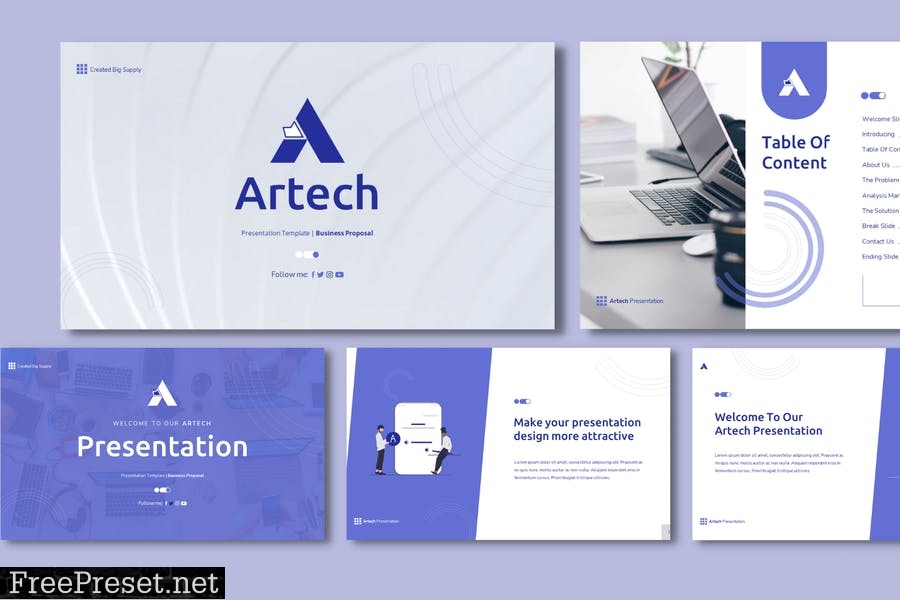 Artech Powerpoint Business Proposal Presentation 85MQUZ4